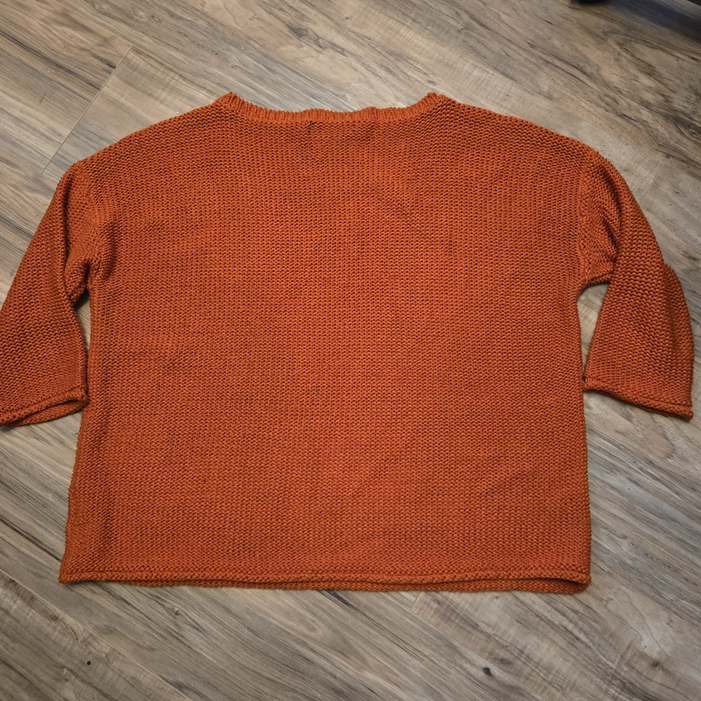Lauren Ralph Lauren Women's Orange Crewneck Sweater - Picture 2 of 5